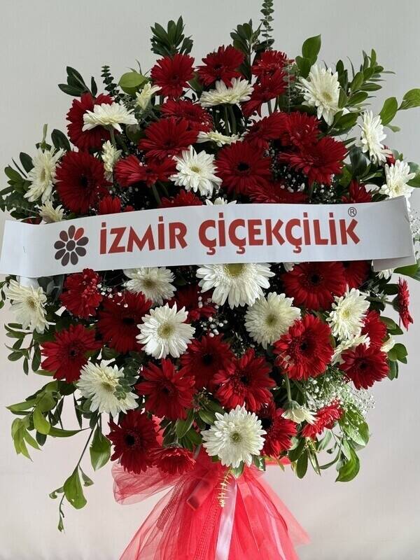 Kırmızı Beyaz Gerbera Ferforje - 1