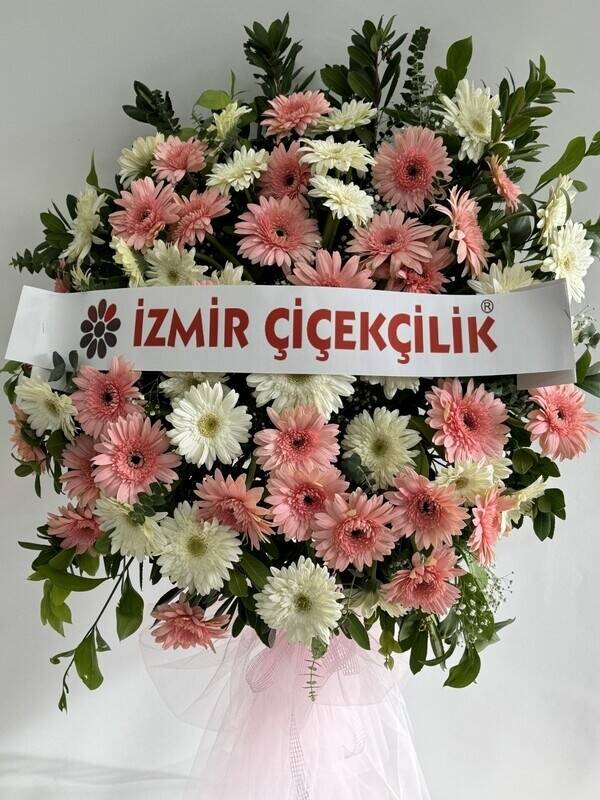 Pembe Beyaz Gerbera Ferforje - 1